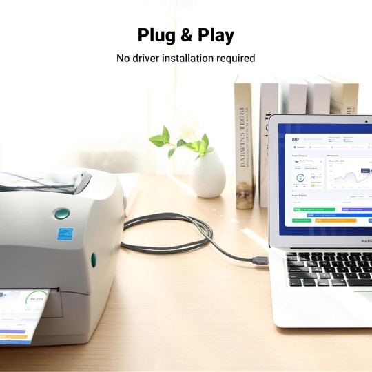 UGREEN USB to DB25 Parallel Printer Cable 2m - US167 - 20224