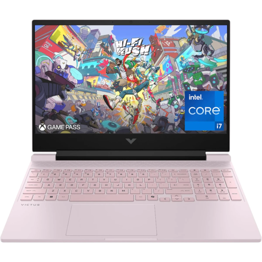 HP Victus 15-fa2003ne (2024) | Intel Core i7-13th Gen, RTX 3050 6GB, 144Hz 15.6″ Gaming Laptop – Powder Pink