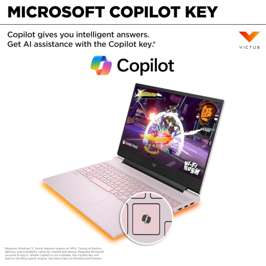 HP Victus 15-fa2003ne (2024) | Intel Core i7-13th Gen, RTX 3050 6GB, 144Hz 15.6″ Gaming Laptop – Powder Pink