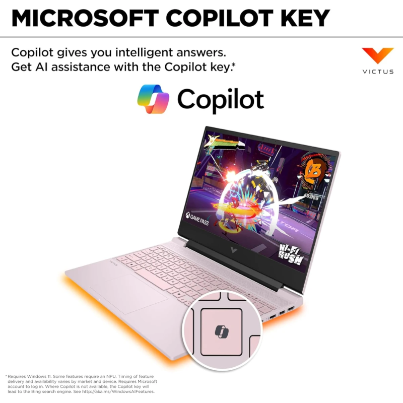 HP Victus 15-fa2003ne (2024) | Intel Core i7-13th Gen, RTX 3050 6GB, 144Hz 15.6″ Gaming Laptop – Powder Pink