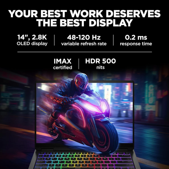 HP OMEN Transcend 14 (2025) Gaming Laptop – Intel Core Ultra 7 255H, RTX 5060 8GB, 3K OLED 120Hz, 16-Core Powerhouse