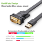 UGREEN USB 2.0 to DB9 RS-232 Adapter Flat Cable 2m - CR107 - 20218