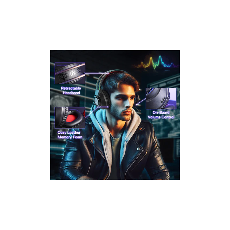 Redragon H231 Scream Wired Gaming Headset – Powerful Sound & Comfortable Fit