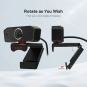Redragon GW800 Hitman 1080p Webcam – Full HD Video with Dual Microphone