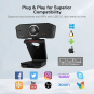 Redragon GW800 Hitman 1080p Webcam – Full HD Video with Dual Microphone