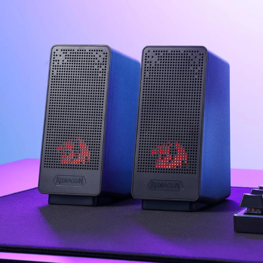 Redragon GS513 PC Gaming Speaker – Immersive Stereo Sound & RGB Lighting