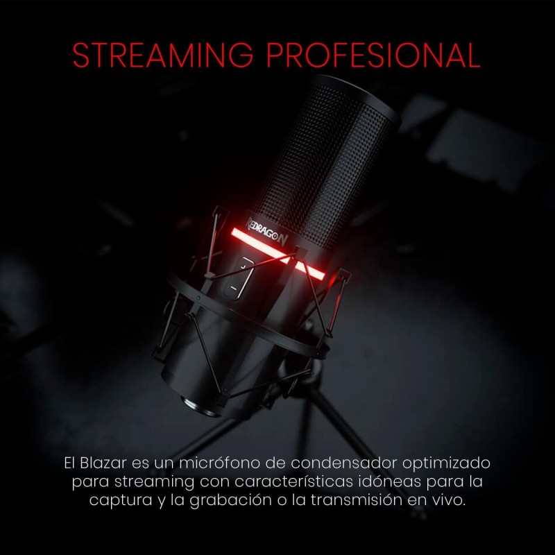 Redragon GM300 Gaming Stream Microphone – USB High-Quality Mic for Streaming & Recording