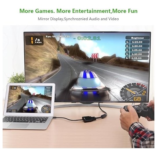 UGREEN Mini DP to VGA Converter (Black) - MD113 - 10459