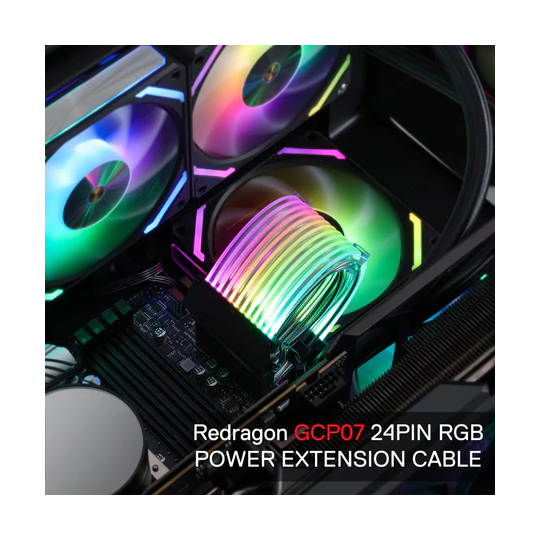 Redragon GCP06 Neon Motherboard Lighting – RGB LED Kit for PC Builds