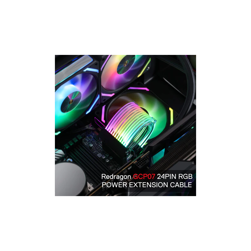 Redragon GCP06 Neon Motherboard Lighting – RGB LED Kit for PC Builds