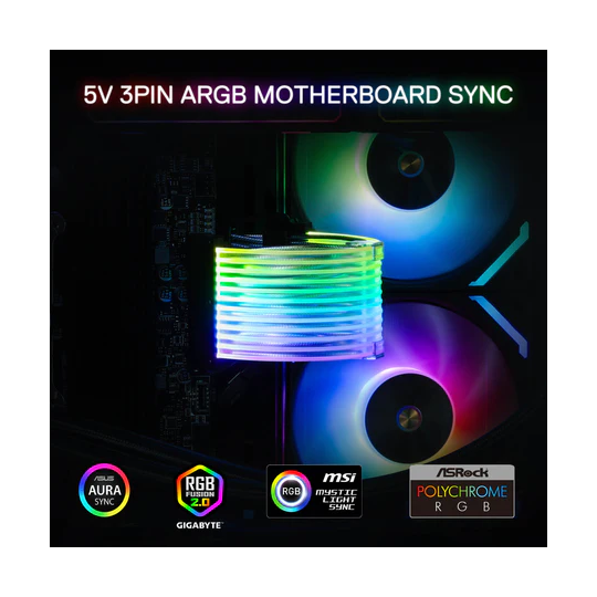 Redragon GCP06 Neon Motherboard Lighting – RGB LED Kit for PC Builds