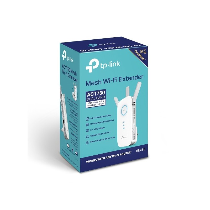 TP-LINK RE450 | AC1750 Wi-Fi Range Extender