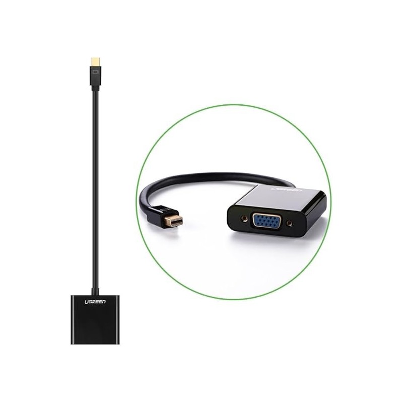 UGREEN Mini DP to VGA Converter (Black) - MD113 - 10459