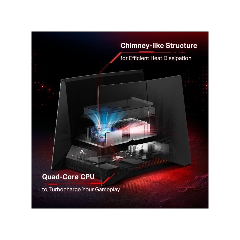 TP-Link Archer GE800 BE19000 Tri-Band Wi-Fi 7 Gaming Router | Ultra-Fast Speeds, Low Latency, Next-Gen Performance