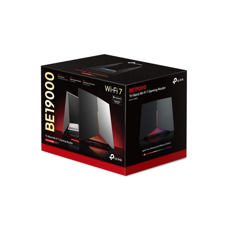 TP-Link Archer GE800 BE19000 Tri-Band Wi-Fi 7 Gaming Router | Ultra-Fast Speeds, Low Latency, Next-Gen Performance