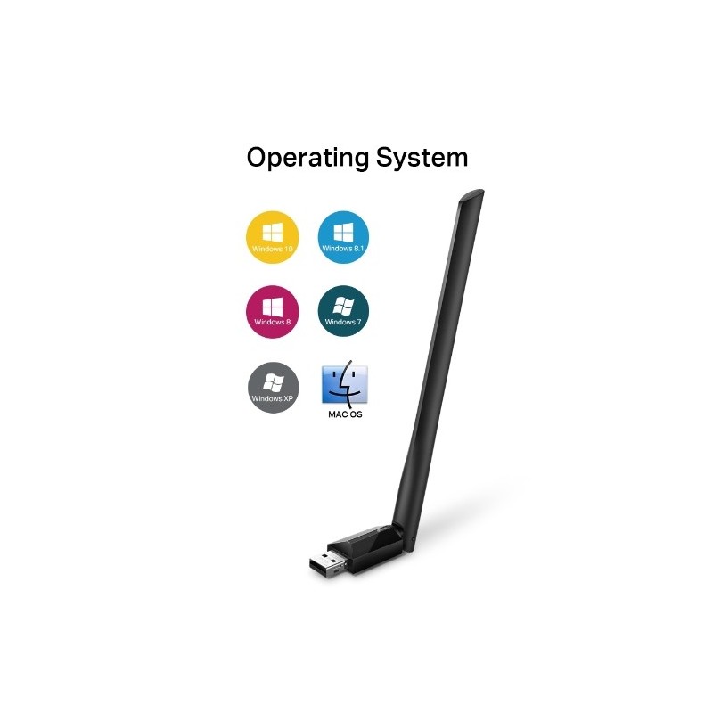 TP-Link Archer T2U Plus AC600 High Gain Dual Band USB WiFi Adapter | Fast 5GHz & 2.4GHz Wireless Network Dongle