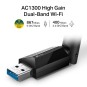 TP-Link Archer T3U Plus AC1300 High Gain Dual Band USB WiFi Adapter | 5GHz & 2.4GHz Fast Wireless Network Dongle