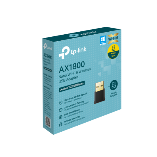 TP-LINK Archer TX20U Nano / AX1800 Nano Wi-Fi 6 Wireless USB Adapter