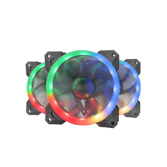 Redragon GC-F008 120mm RGB PC Cooling Fan – Quiet High Airflow Case Fan