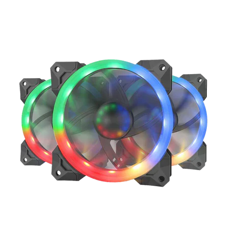 Redragon GC-F008 120mm RGB PC Cooling Fan – Quiet High Airflow Case Fan