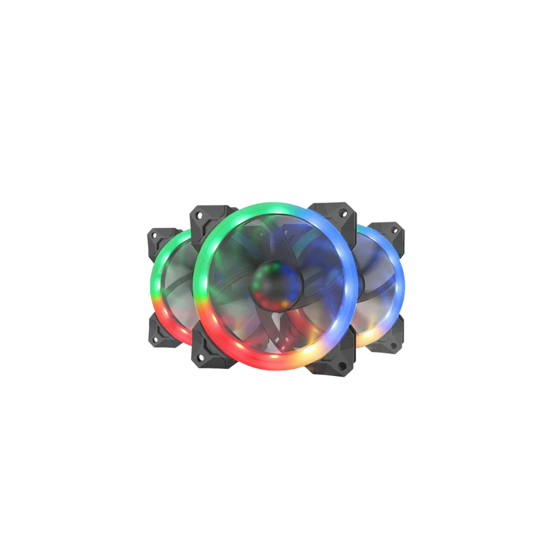 Redragon GC-F008 120mm RGB PC Cooling Fan – Quiet High Airflow Case Fan