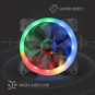Redragon GC-F008 120mm RGB PC Cooling Fan – Quiet High Airflow Case Fan