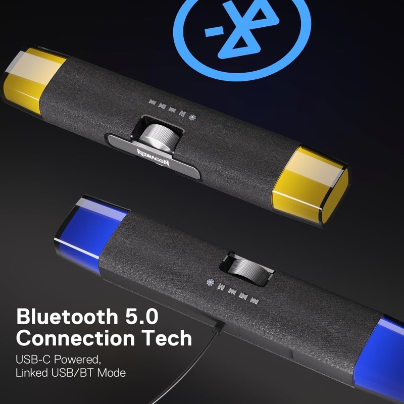 Redragon Dora GS512 Wireless RGB Desktop Speakers – Immersive Sound & Stylish Design