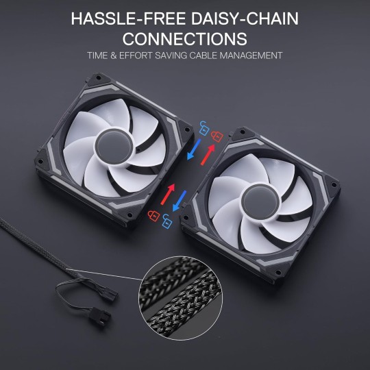 Redragon GC-F012 PC Cooling Fan – High Airflow & Quiet Operation