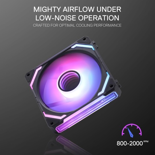 Redragon GC-F012 PC Cooling Fan – High Airflow & Quiet Operation