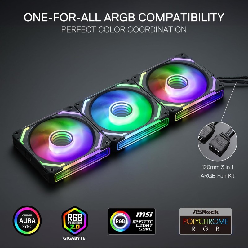 Redragon GC-F012 PC Cooling Fan – High Airflow & Quiet Operation