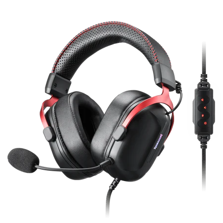 Redragon Cybill H312 Gaming Headset – Black, Comfortable & Immersive Sound