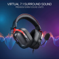 Redragon Cybill H312 Gaming Headset – Black, Comfortable & Immersive Sound