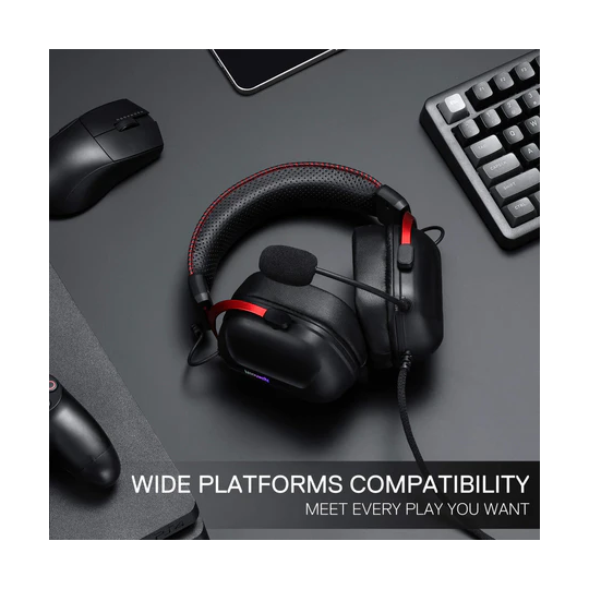 Redragon Cybill H312 Gaming Headset – Black, Comfortable & Immersive Sound