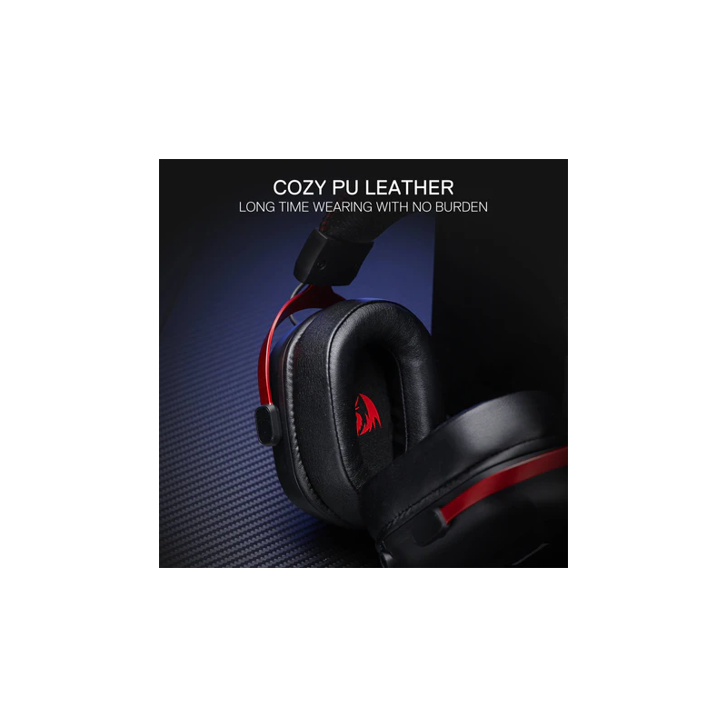 Redragon Cybill H312 Gaming Headset – Black, Comfortable & Immersive Sound