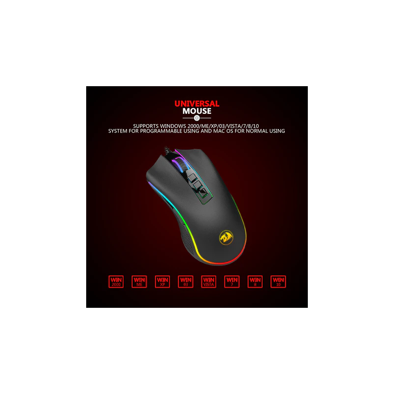 Redragon Cobra M711-FPS Gaming Mouse – 32000 DPI, LK Optical Switch & Flawless Sensor