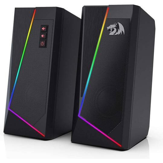 Redragon Anvil GS520 RGB Desktop Speakers – Immersive Sound & Stylish RGB Lighting