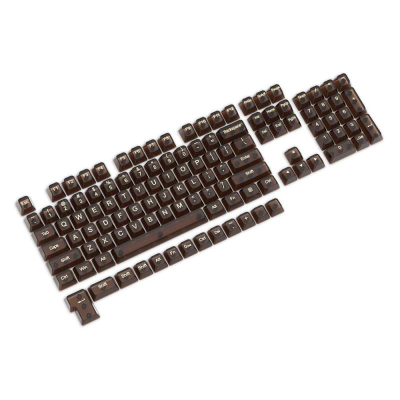 Redragon A138 Transparent Black Keycaps – 117-Key Mechanical Keyboard Upgrade