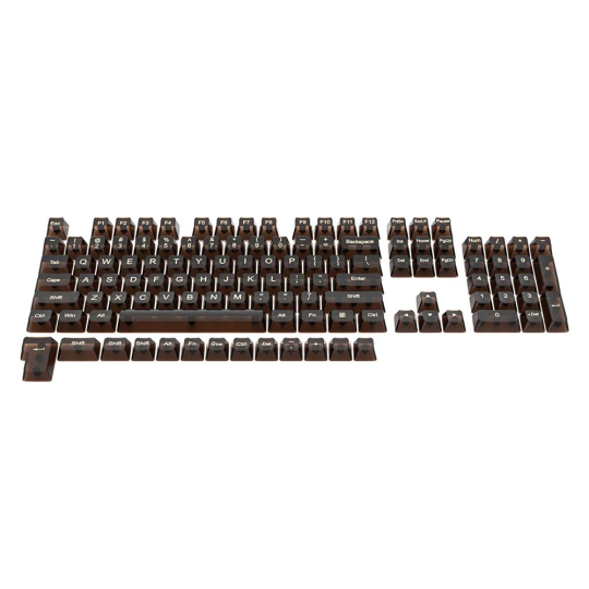 Redragon A138 Transparent Black Keycaps – 117-Key Mechanical Keyboard Upgrade