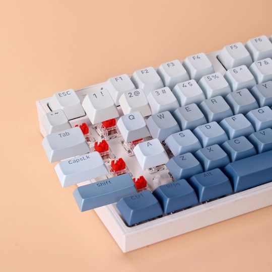 Redragon A134 Gradient Ombre Blue Keycaps – 104-Key Mechanical Keyboard Upgrade