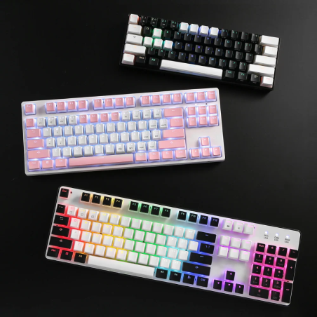Redragon A130 Pudding Keycaps – 104-Key Mechanical Keyboard Upgrade