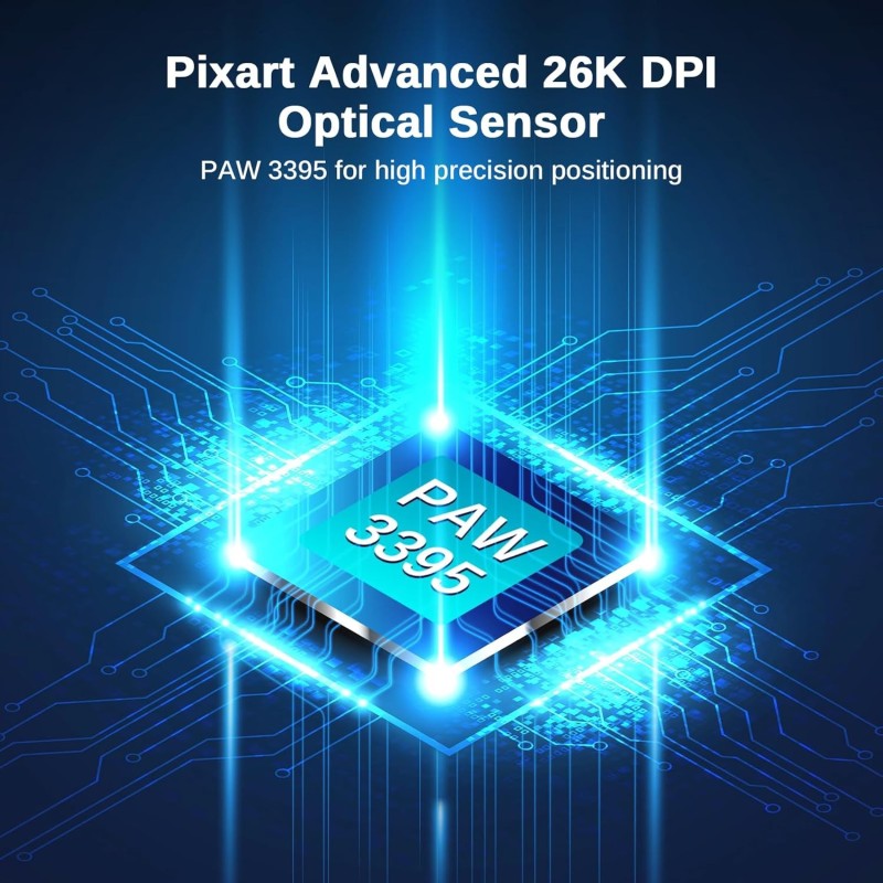 Redragon M815 Pro 3-Mode Wireless Gaming Mouse – High Precision & Ergonomic Design