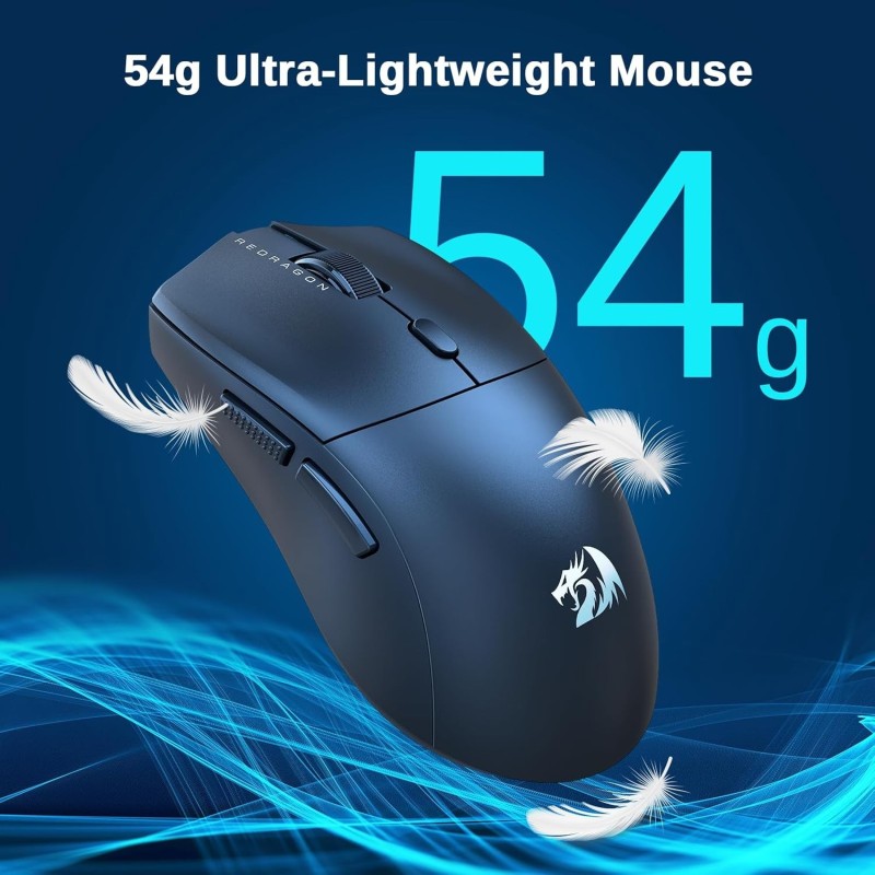 Redragon M815 Pro 3-Mode Wireless Gaming Mouse – High Precision & Ergonomic Design