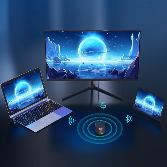 Redragon M815 Pro 3-Mode Wireless Gaming Mouse – High Precision & Ergonomic Design