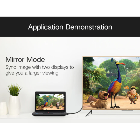 UGREEN Mini DP to DP Cable 1.5m (Black) - MD105 - 10477