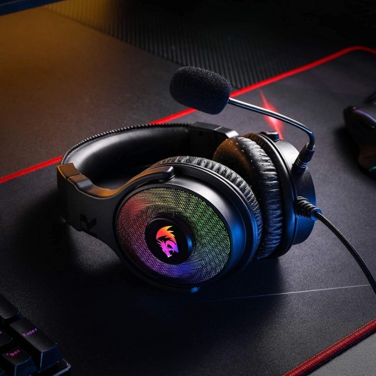Redragon H350 Pandora RGB Wired Gaming Headset – Surround Sound & Noise-Cancelling Mic