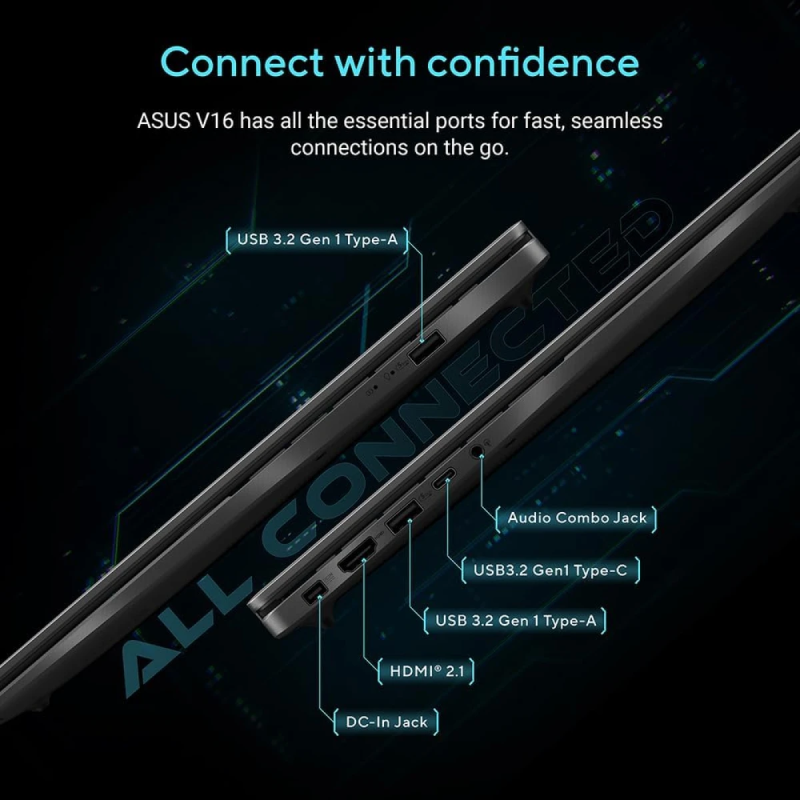 ASUS V16 (2025) Gaming Laptop – Intel Core 7-240H, RTX 5060 8GB, 16GB RAM, 144Hz IPS Display