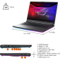 ASUS ROG Strix G18 2025 Gaming Laptop | Intel Core Ultra 9 275HX 24-Core | RTX 5060 8GB DDR7 | 144Hz Volt Green