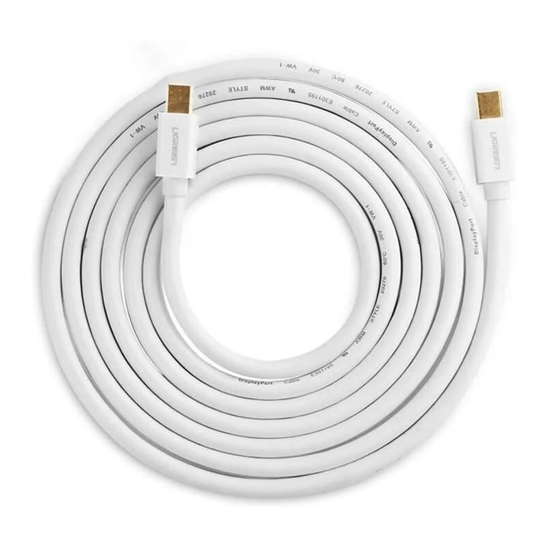 UGREEN Mini DP Male to Male Cable 2m (White) - MD111 - 10429