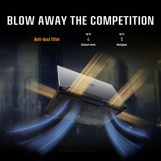 ASUS TUF F16 (2025) FX607VU Intel Core 5 210H 8-Cores w/ Nvidia RTX 4050 6GB DDR6 & 16" IPS 144Hz Display - Black