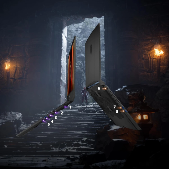 MSI Katana 15 HX (2025) B14WFK 14Gen Intel Core i7 14650HX 16-Cores w/ Nvidia RTX 5050 8GB DDR7 & IPS 144Hz Display - Black